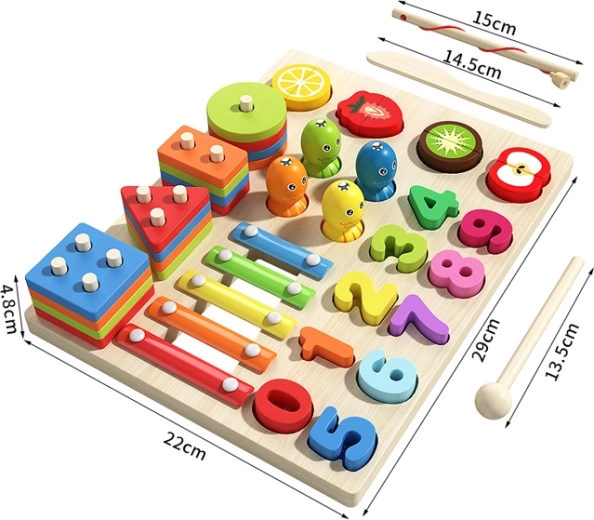 Holzspielzeug-Set 5-in-1