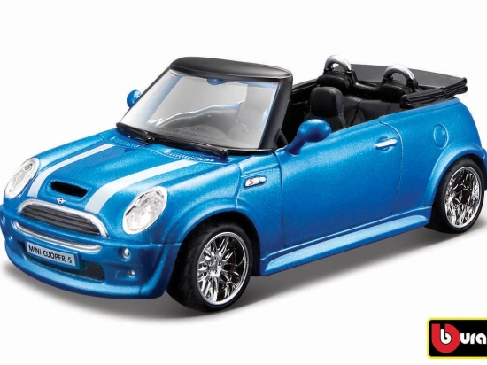 Bburago Mini Cooper S Cabriolet 1:32 blau metallic