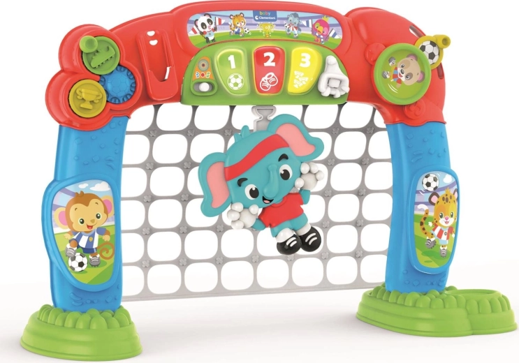 Clementoni Baby interaktives Fußballtor mit Ball, Lichtern und Geräuschen