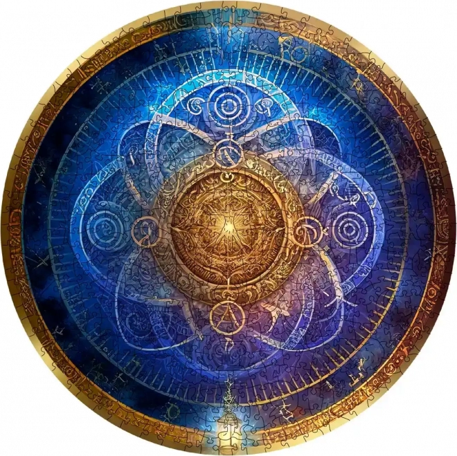 Holzpuzzle Blauer Tierkreis 250 Teile WOODEN CITY