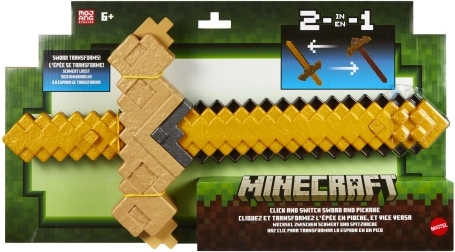 Minecraft verwandelbares Schwert und Spitzhacke 2-in-1
