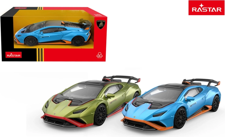 Automodell Lamborghini Huracan STO Rastar 1:43 grün - 1 Stück