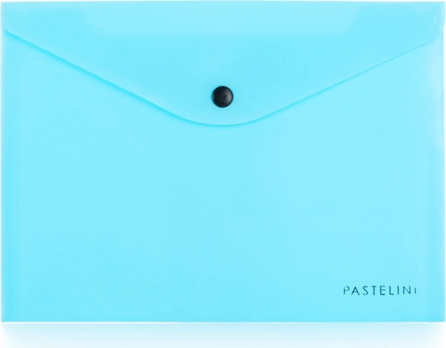 Dokumententasche mit Druckknopf A5 PASTELINI blau