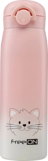 Thermoskanne FreeON rosa 480 ml