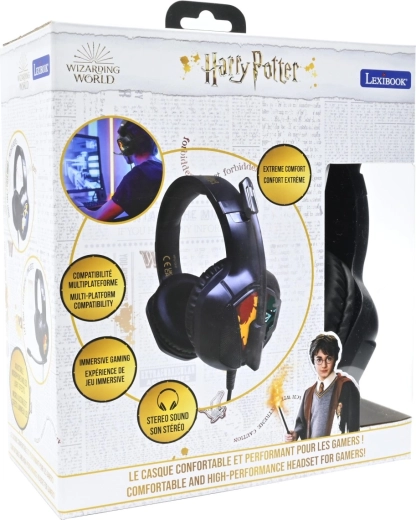 Verkabeltes Gaming-Headset Harry Potter mit Lichteffekten und Mikrofon
