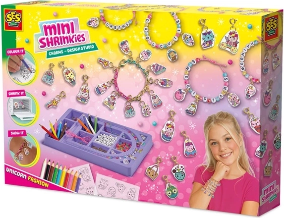 SES Mini Shrinkies Studio – Kreativset zum Herstellen von Anhängern
