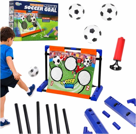 Bewegliches Fußballtor mit Zielscheibe und Punktwertung