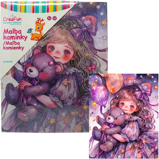 Diamantmalerei – Geburtstagsbär 27 × 33 cm