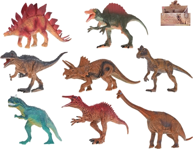 Dinosaurier-Set 14–17 cm – realistische Kunststofffiguren (8 Stk.)