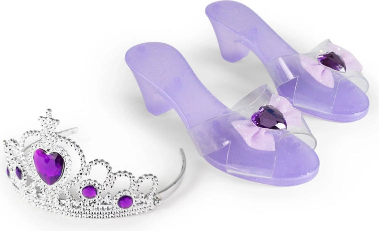 Prinzessinnen-Set mit lila Ballerinas