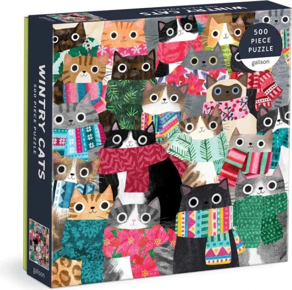 Galison Puzzle Winterkatzen 500 Teile