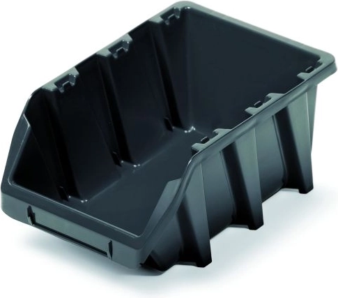 Kunststoff-Aufbewahrungsbox BINEER LONG 198 × 118 × 84 mm – schwarz, stapelbar