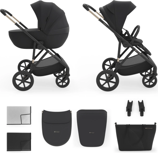 Kinderkraft Kombi-Kinderwagen 2-in-1 Prime 3 Venezian Black