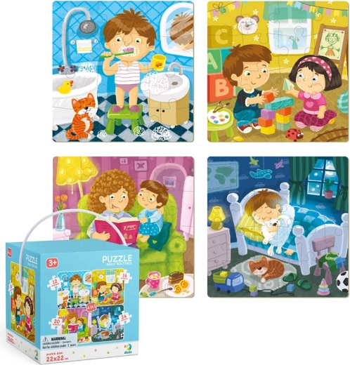 Puzzle 4-in-1 Mein Tag