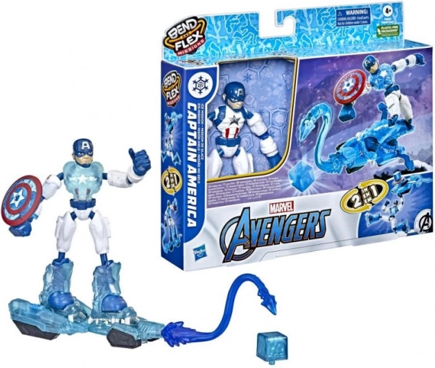 Avengers Bend and Flex Action-Figuren mit transformierbarem Fahrzeug 15 cm