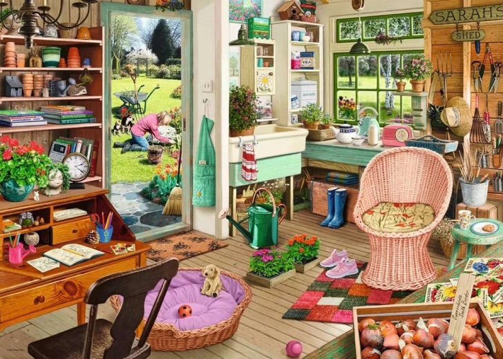 Ravensburger Puzzle Mein Rückzugsort 6: Gartenschuppen 1000 Teile