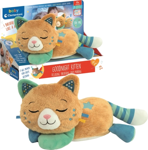 Schnurrende Katze Morfeusz Plüschspielzeug CLEMENTONI