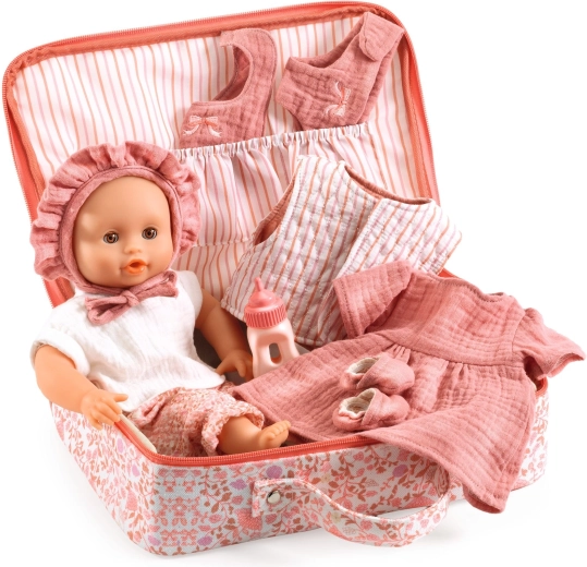 DJECO Geschenkkoffer Pomea mit Puppe Lily