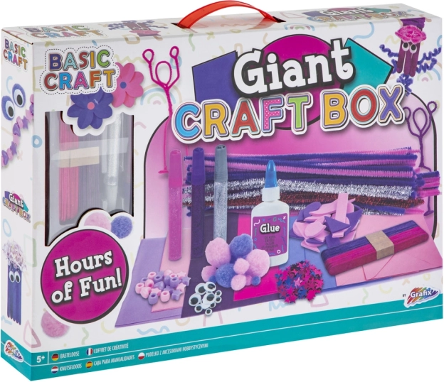 Basic Craft große Kreativbox rosa