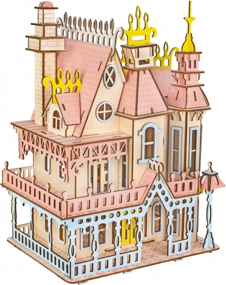 Woodcraft Holz-3D-Puzzle – prächtige Villa