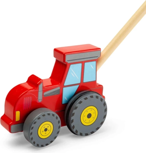 Bigjigs Toys Holz-Schiebetraktor