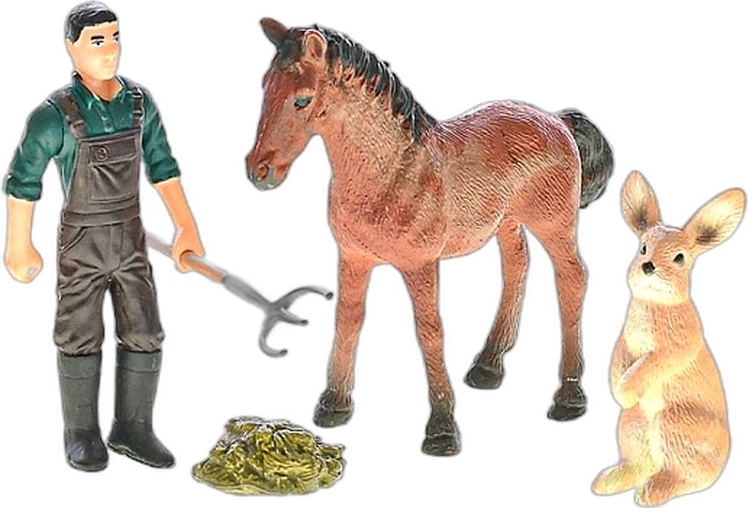 Zoolandia Farm – Set mit Tieren und Zubehör (4 Arten) - 1 Stück