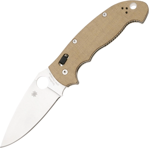 Klappmesser Spyderco Manix 2 XL Braun, CPM Cru-Wear, Micarta, Satin 9,8 cm