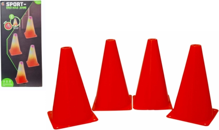 Beleuchtete Trainingskegel (Set mit 4 Stk.)