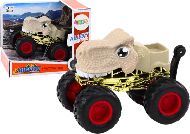 Geländewagen-Spielzeug Dino mit großen Gummireifen – Beige