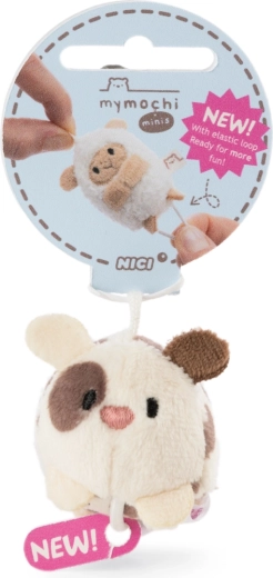 Nici Anhänger MyMochi Dalmatiner Dalma 5 cm – liegender Plüschtalisman mit Gummischlaufe