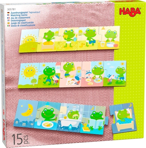 Haba Holzpuzzle Froschtag 3×5 Teile