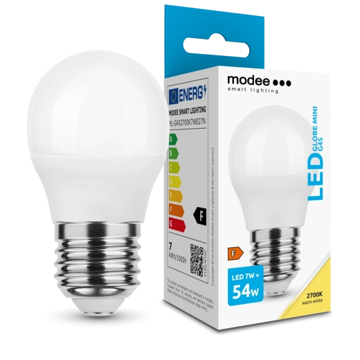 Modee LED-Glühbirne Globe Mini G45 7 W E27, 700 lm, warmweiß