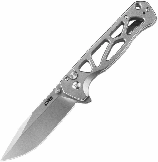 CJRB Chord Steel taktisches Taschenmesser 8,8 cm, Stonewash, Vollstahl