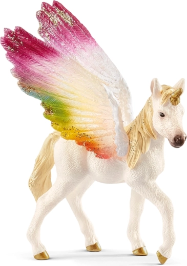 Schleich Regenbogen-Einhornfohlen mit Flügeln
