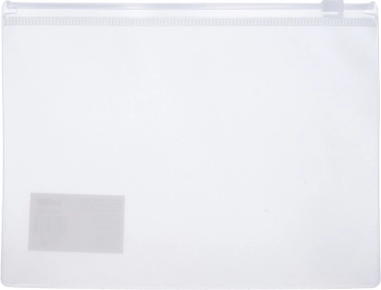 Durchsichtige Dokumentenmappe mit Reißverschluss