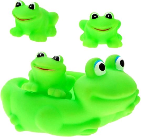 Gummigrüne Badefrösche – Set mit 4 Stk.