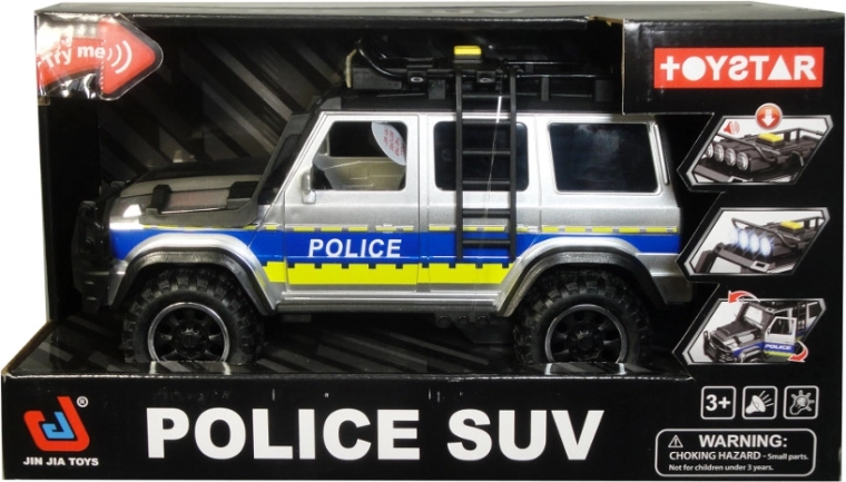 Polizei-Geländewagen mit Batterie 1:14 mit Licht, Sound und zu öffnenden Türen