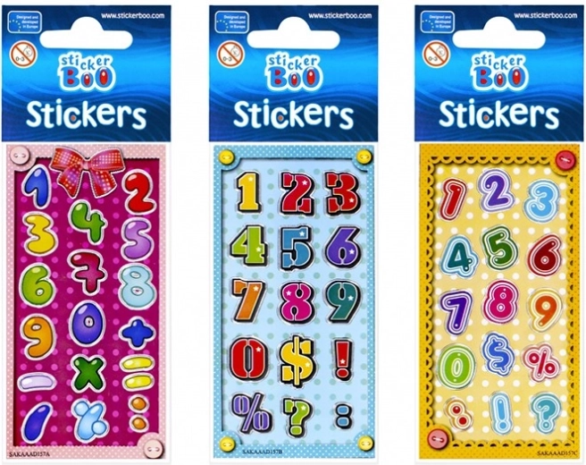 Aufkleber mit silbernem Rand StickerBoo - 1 Stück
