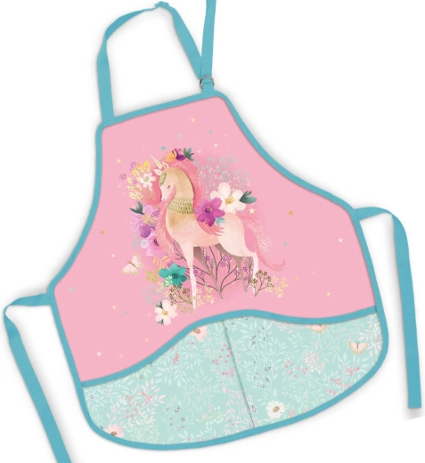 Kinder-Schürze mit Einhorn-Motiv 50 × 55 cm