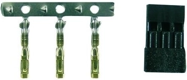 JR-Servostecker-Set mit vergoldeten Kontakten