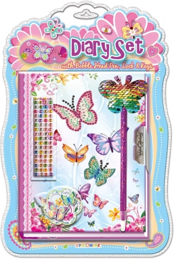 Pecoware Tagebuch mit Stift – Schmetterlinge 2