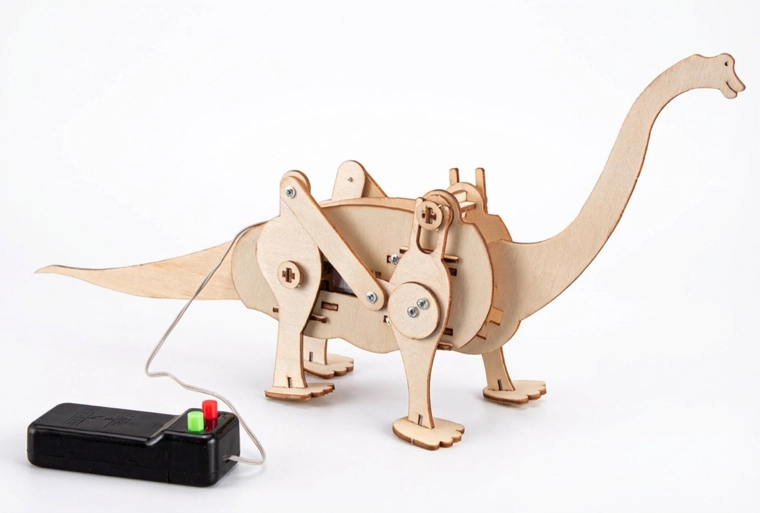 Bausatz Dinosaurier Brachiosaurus mit Kabelsteuerung