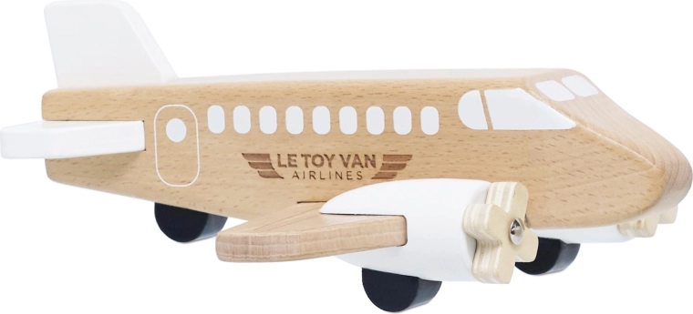 Holzflugzeug mit beweglichen Propellern Le Toy Van