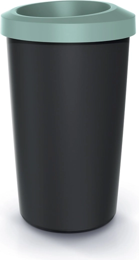 Abfalleimer mit offenem Deckel 35 l aus recyceltem Kunststoff