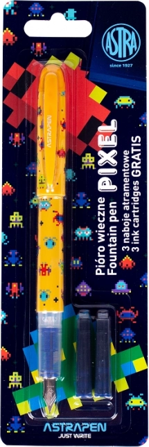 Füllfederhalter Astra Pixel mit drei Patronen