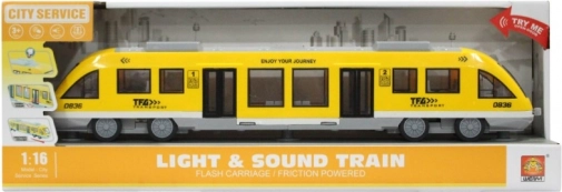 Tram auf Schwungrad gelb 1:16