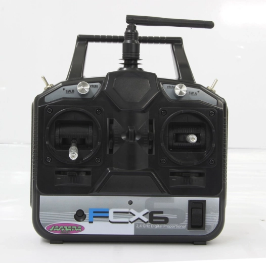 Jamara FCX6 Sender 2,4 GHz, Gas links (B-Ware) im Beutel – 1 Stück
