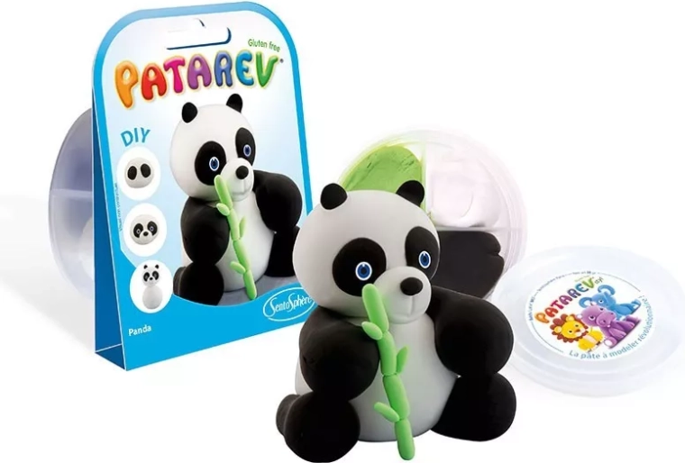 Sentosphere Patarev-Knetmasse für die Tasche – Panda