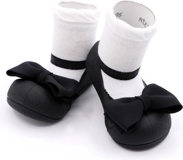 Attipas Barfuß-Schühchen Mary Jane Black XL (Gr. 22,5)
