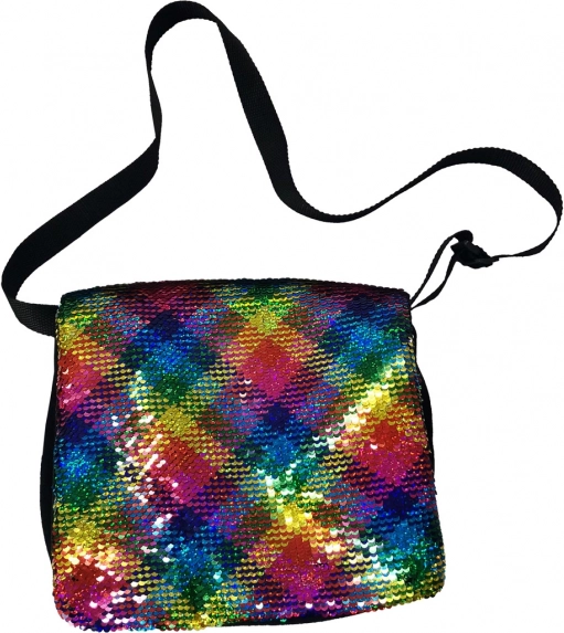 Schultertasche mit Pailletten